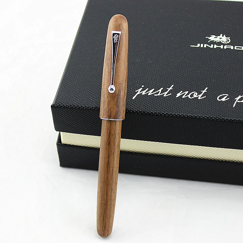 JINHAO 9035 авторучка, высокое качество, деловая деревянная ручка, Офисная коллекция, подарочная ручка, канцелярские принадлежности для школьников, студентов