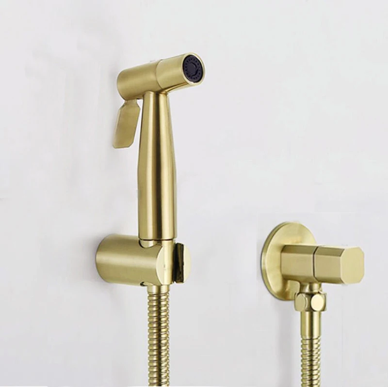 

Antique Brushed Gold Douche Kit Hand Held Bidet Sprayer Stainless Steel Toilet Bidet faucet Shattaf Valve Jet Set Shower Head