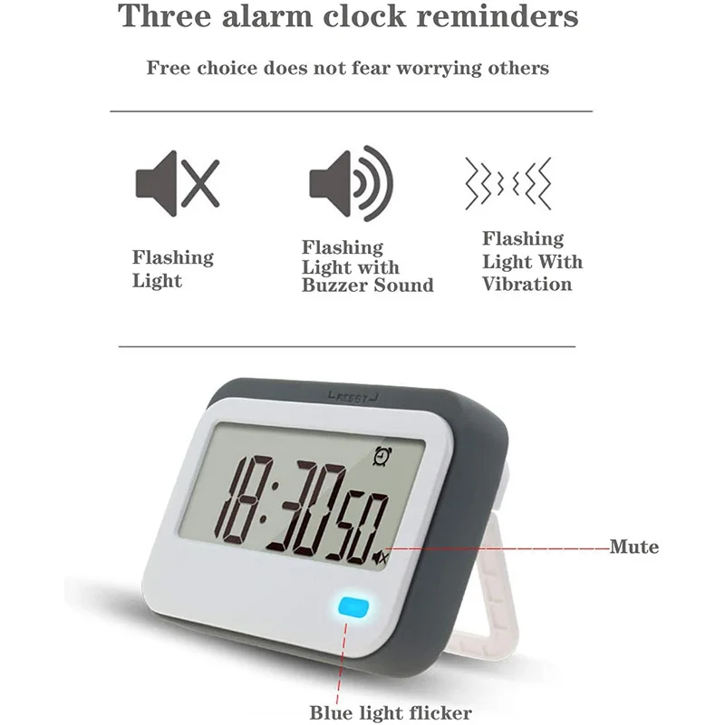 

Digital Timer Multifunction 3 Mode - Clock, Countup, Countdown Accurate to Seconds for Cooking, Study, Games