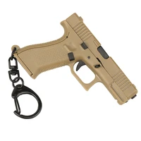tactical pistol shape keychain mini portable decorations detachable g 45 gun weapon keyring key chain ring trend gift