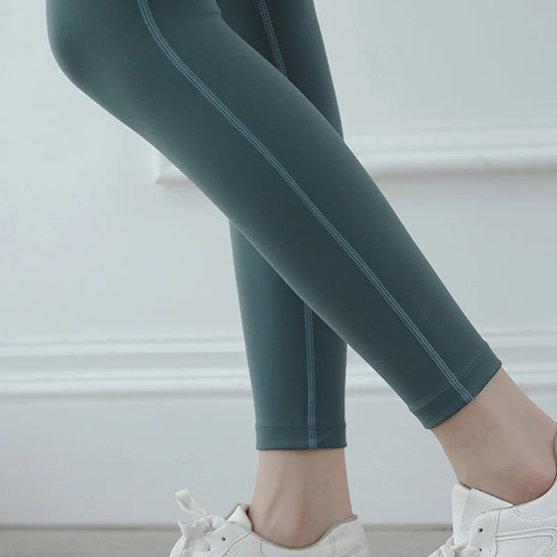 Women High Waist Leggings Yoga Pants Solid Color Stretchy for Fitness Sports Running BB55 | Спорт и развлечения