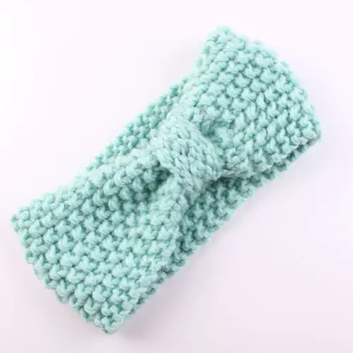 Платья для новорожденных и маленьких девочек Зимняя повязка на голову с бантом