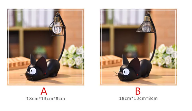 Маленький светодиодный ночник в виде кошки креативный полимерный животных лампа