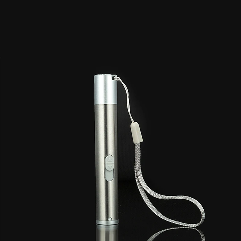 Портативная красная мини лазерная указка 3 в 1 фонарик USB Перезаряжаемый для кошек