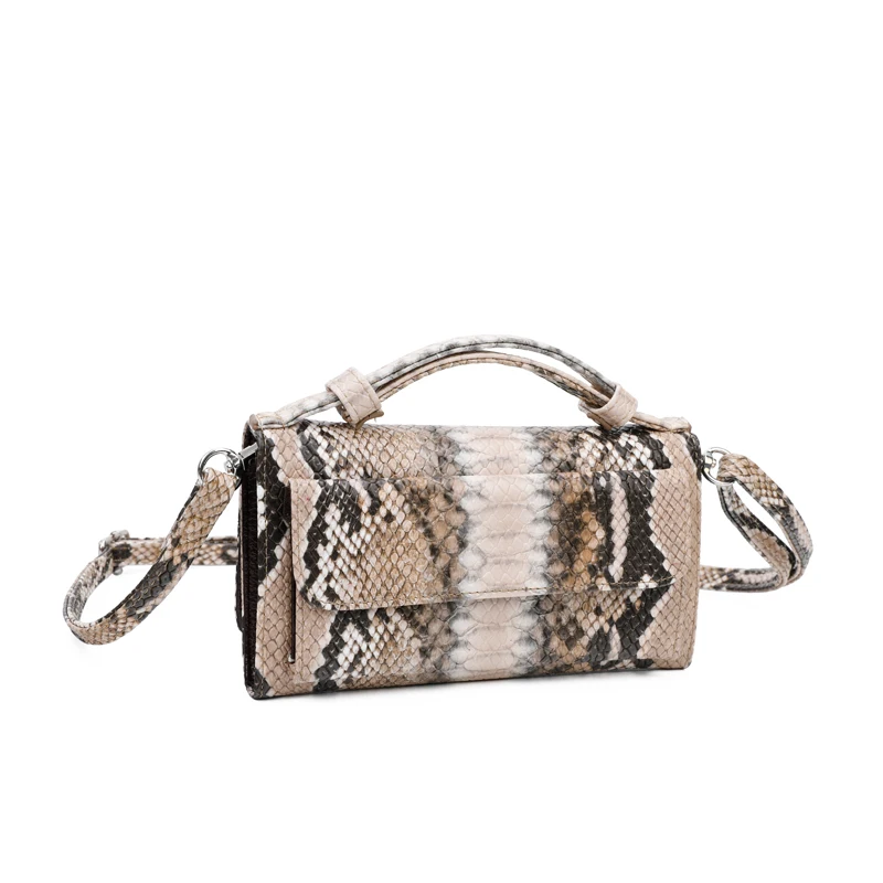 Змеиная кожа женские сумки Высокое качество маленькая сумка на плечо 2020