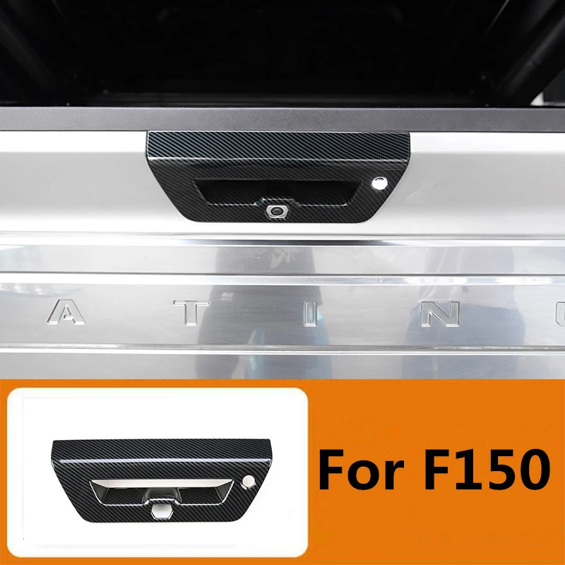 

1 шт., декоративная чаша из углеродного волокна для задней дверной ручки автомобиля Ford F150 2017-2020