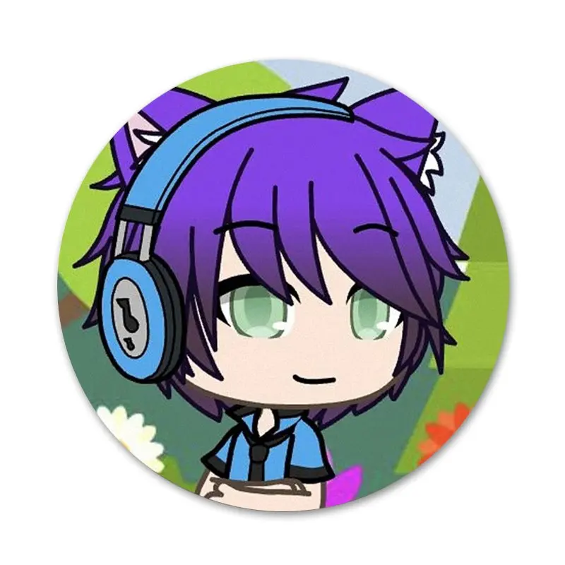 Социальная игра Gacha Life Badge Брошь заколка аксессуары для одежды рюкзака