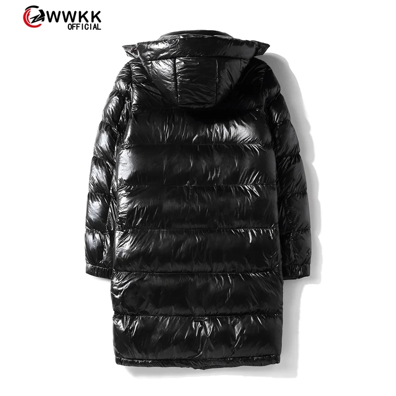 Новинка 2020 мужская зимняя пуховая куртка WWKK шикарная большая теплая светильник