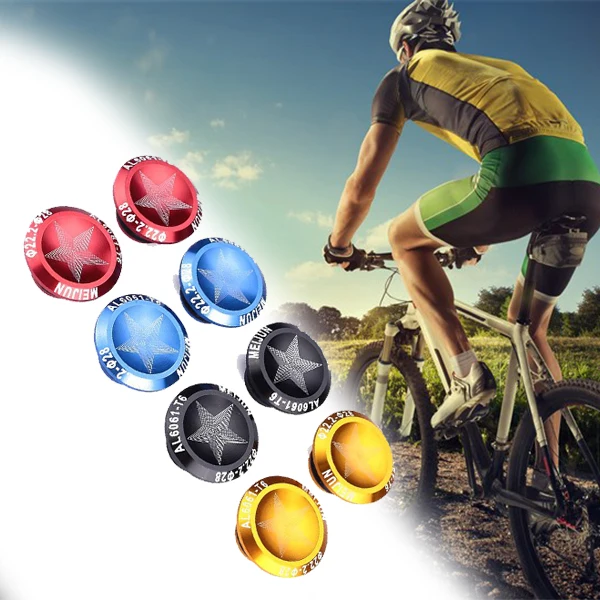 Пара велосипедов MTB горный велосипед руль бар ручки крышки Алюминиевые заглушки