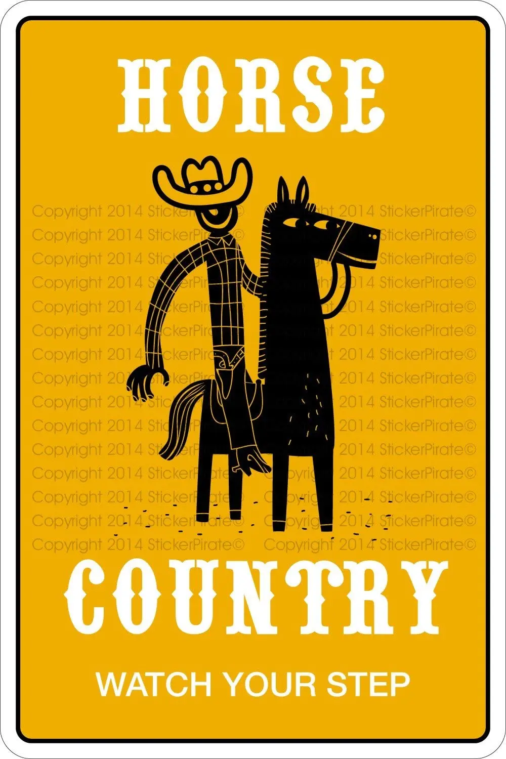 StickerPirate лошадь часы кантри ваш шаг 8 &quotх12&quot металл Новинка знак Алюминий NS