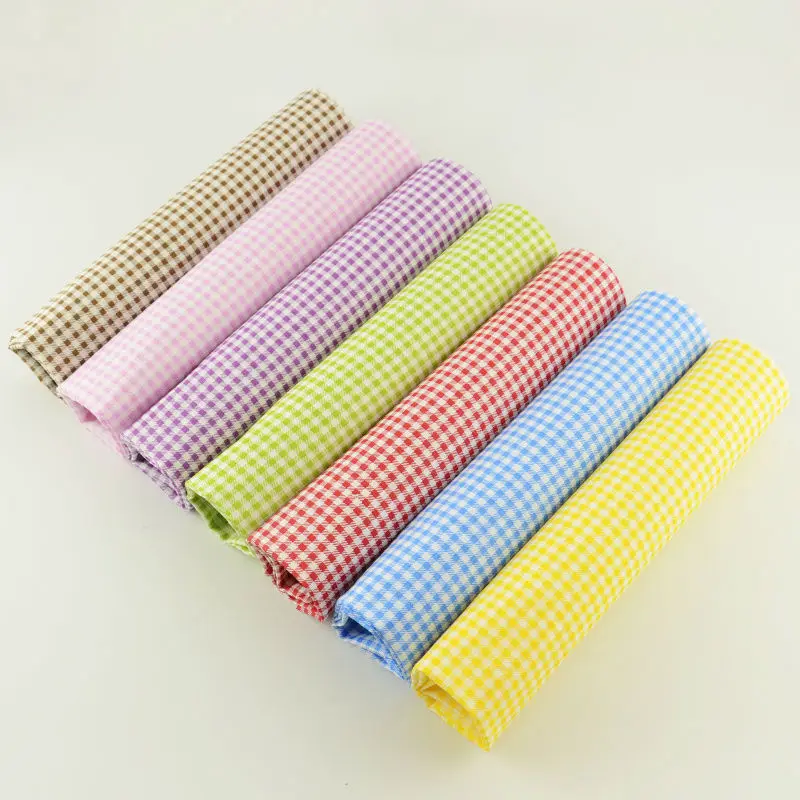 Mix 7 шт. хлопок Ткань различных Цвет прекрасный проверить Дизайн ремесел домашний