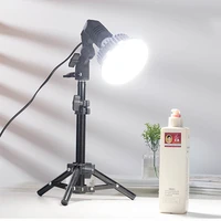 photography lighting led selfie light e27 lamp holder with tripod stand for youtube photo studio makeup video live