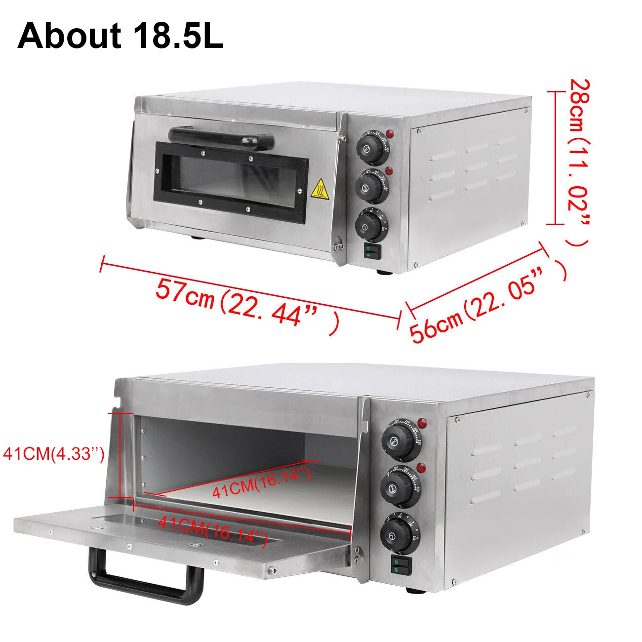 Электрическая духовка для пиццы 2000 Вт жареная курица пицца плита коммерческая