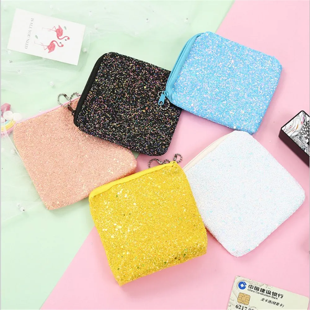 

New Fashion Mermaid Sequins Coin Purse Girl Glittering Purse Women Handbag Party Zipper Clutch Bag Money Bag Hot Sale