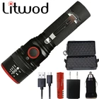 Светильник рь светодиодный велосипедный XM-L T6, аккумуляторный, 18650 лм, 3 режима