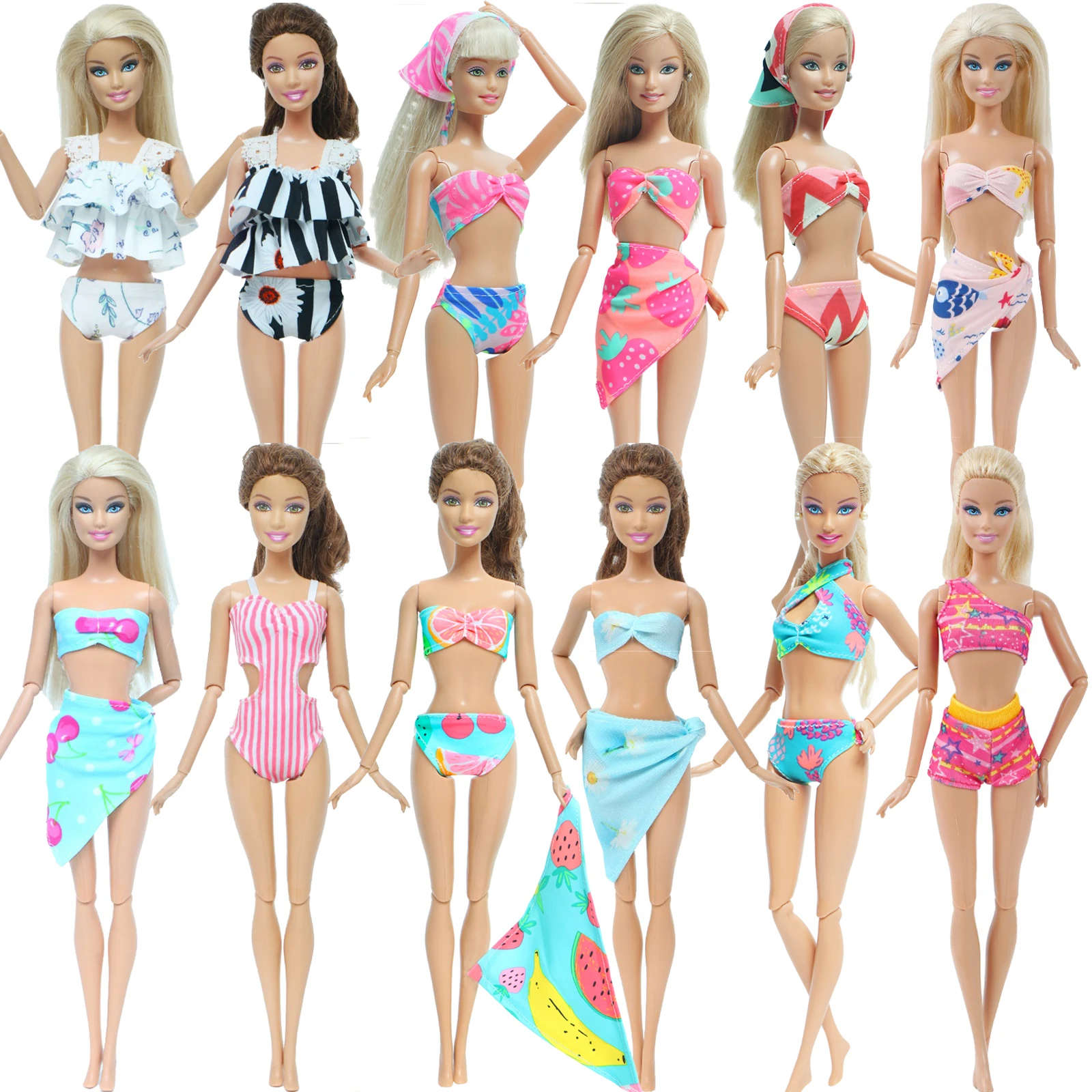 5 случайных комплектов купальные костюмы ручной работы летние пляжные