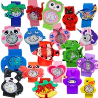 kids watch cartoon dinosaur panda butterfly silicone quartz children wristwatch for boys girls gift toy wristband clock relojes