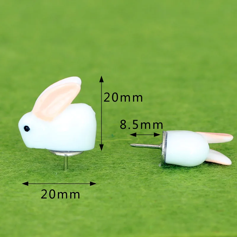 12 шт. пластиковые нажимные булавки милые kawaii Банни thumbtacks декоративные thumb tacks креативное моделирование пробковая доска фото стена карта булавки