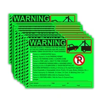 50pcs car violates no parking sticker warning prohibits permission area violation warning notice vehicle iilegal parking