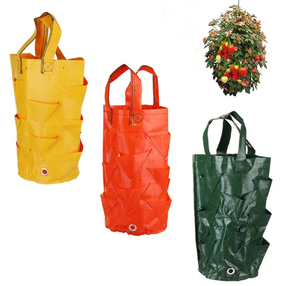 

Strawberry Grow Bag 3 Gallon Planting Bag PE Flower Nursing Pots Vegetable Grow Bag