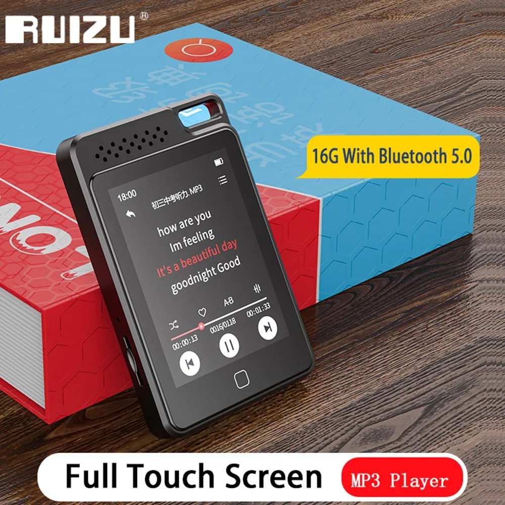 Mp3-плеер RUIZU C1 с сенсорным экраном 16 ГБ Bluetooth 5 0 | Электроника