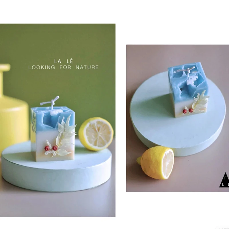 Форма для ароматизированных свечей 1 шт. квадратная ручной работы дома Свеча | Дом