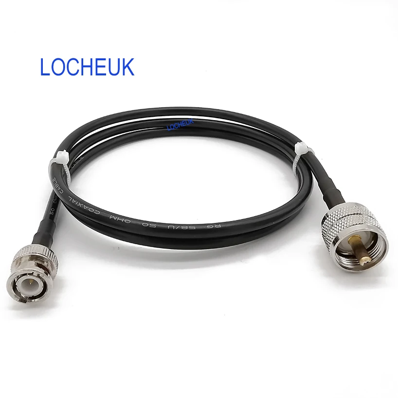 25 м BNC Male к UHF PL-259 RG58 кабель для автомобиля CB мобильное двухстороннее радио