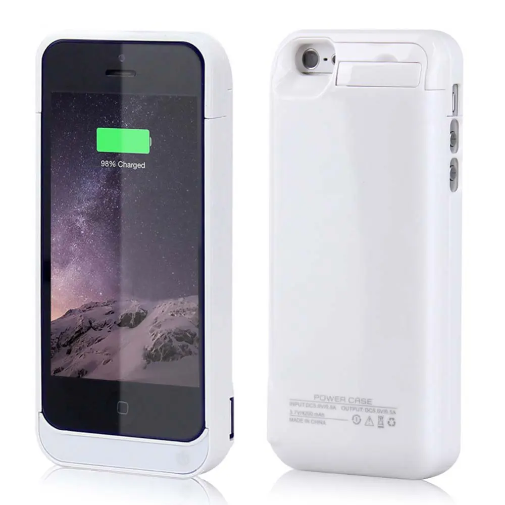 Портативное Внешнее зарядное устройство для iPhone 5 S чехол зарядки 5S 5C SE