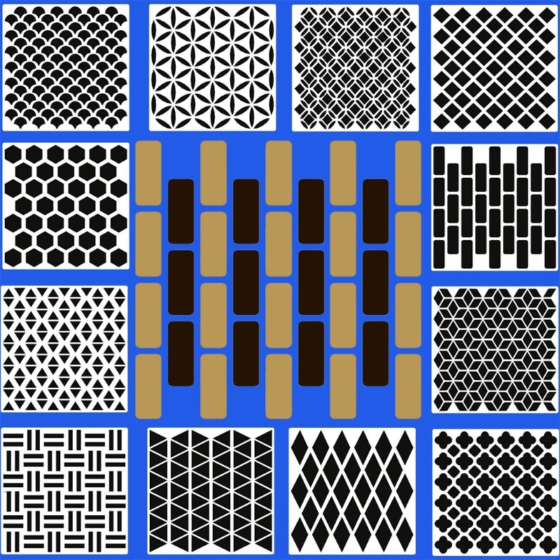 

12 pcs Mandala Dotting Tools Templates Stencil Set for DIY Painting Drawing Drafting Art Craft Projects 40JB