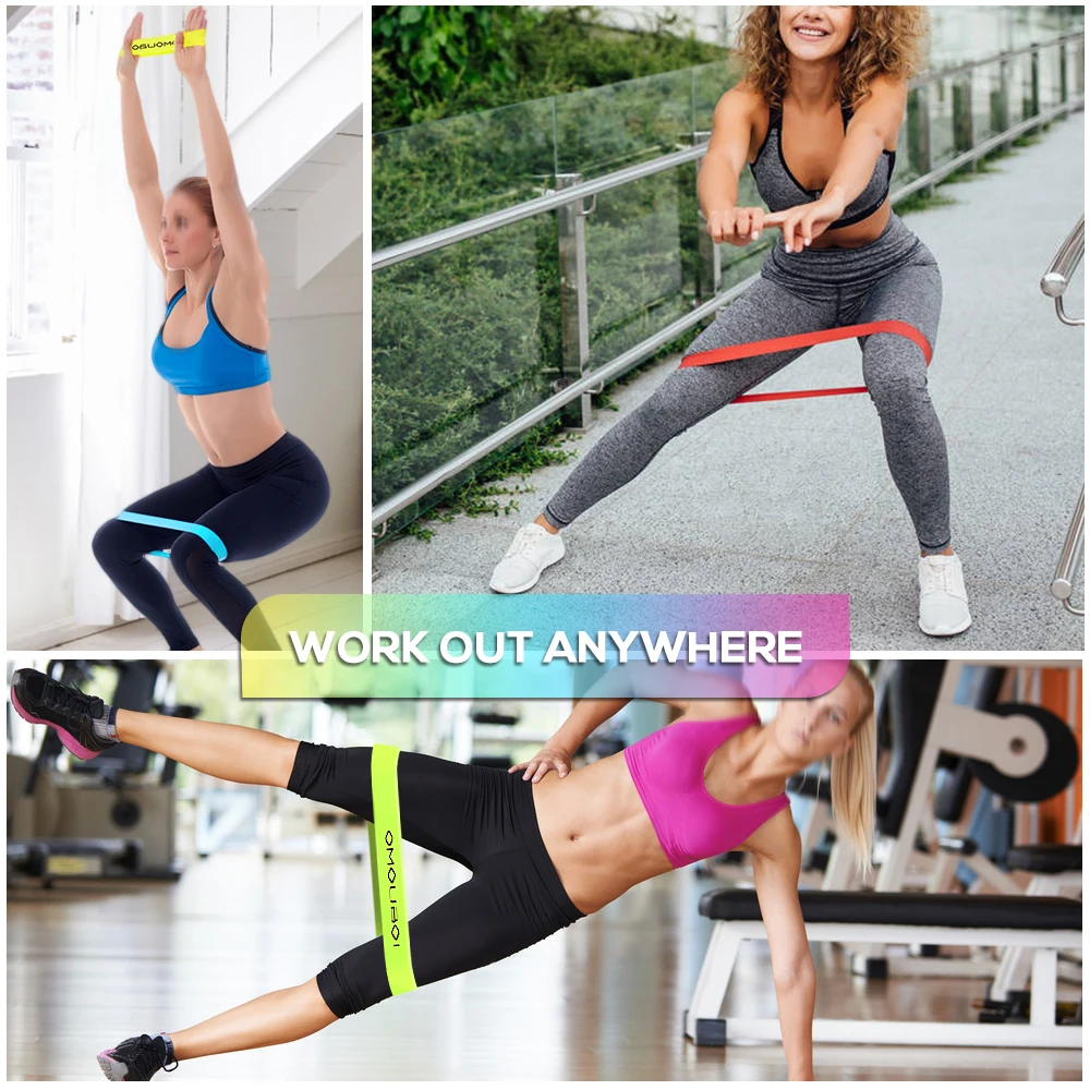 5 PCS Resistance Bands Set Pure Silica Gel Exercise Strength Trainer Workout Fitness Equipment for Home Gym | Спорт и развлечения