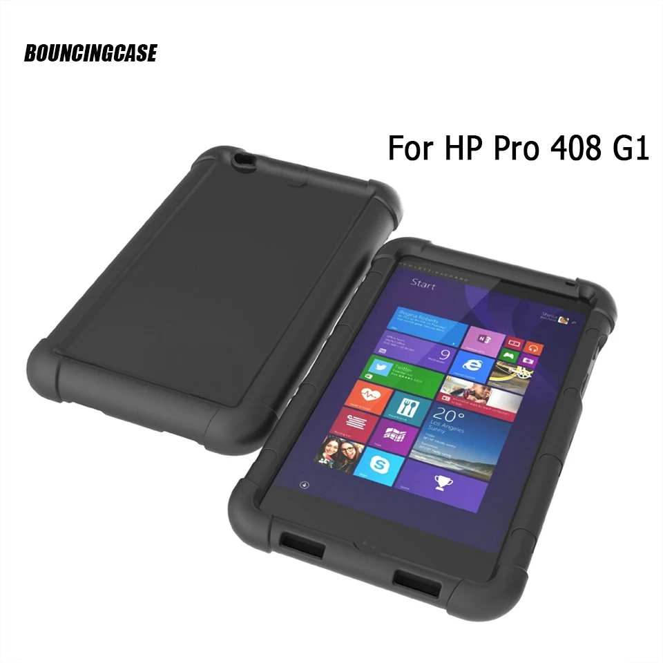 Чехол для HP Pro Tablet 408 G1 Силиконовый прочный чехол 8 0 дюйма черный бампер|Чехлы