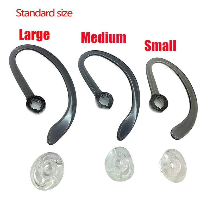 

Replacement Earbuds Ear Tips + Ear Hook Loops + Foam Spare + Earpads Fit Kit for plantronics- CS540 Savi W440 W740 W745 Ear T21B