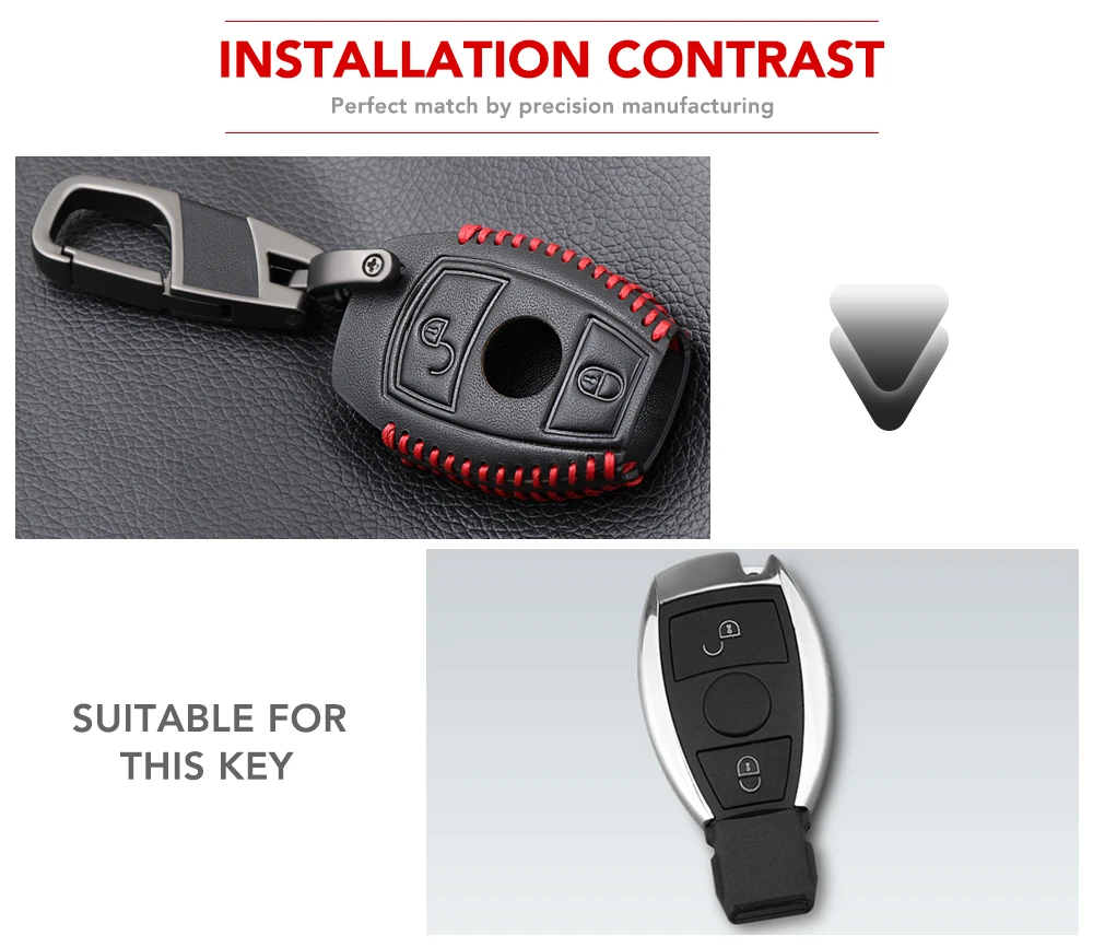 Модный защитный чехол из натуральной кожи для автомобильного ключа Mercedes benz A B R G