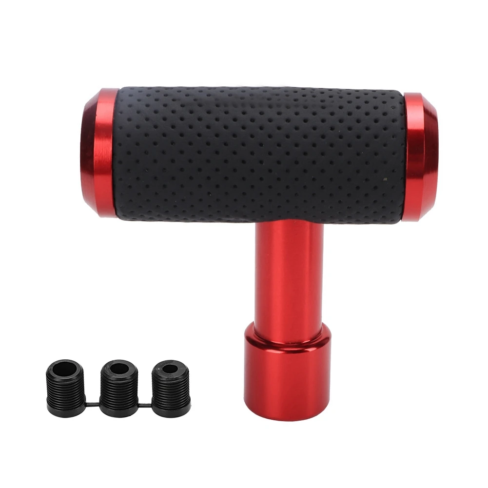 

Car Shift Gear Knob T Shaped Universal Manual/Automatic Gear Shifter Knob (Red)