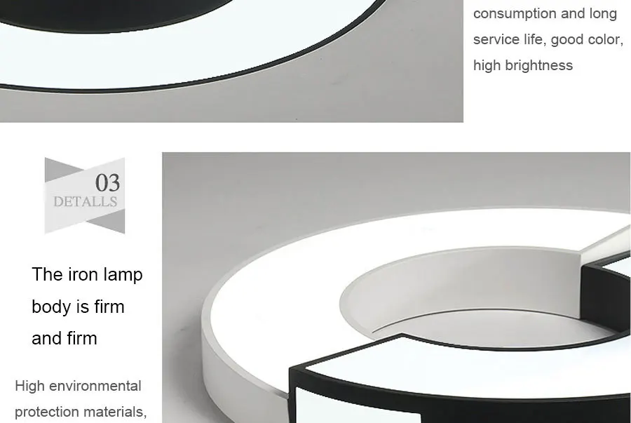 Современный квадратный светодиодный потолочный светильник для гостиной, белые потолочные лампы, осветительный прибор для спальни, светодиодный потолочный светильник