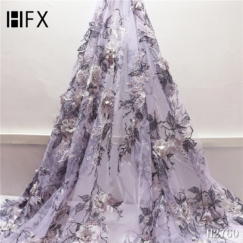 Роскошная 3d Тюлевая кружевная ткань 2019 Высококачественная африканская 3D