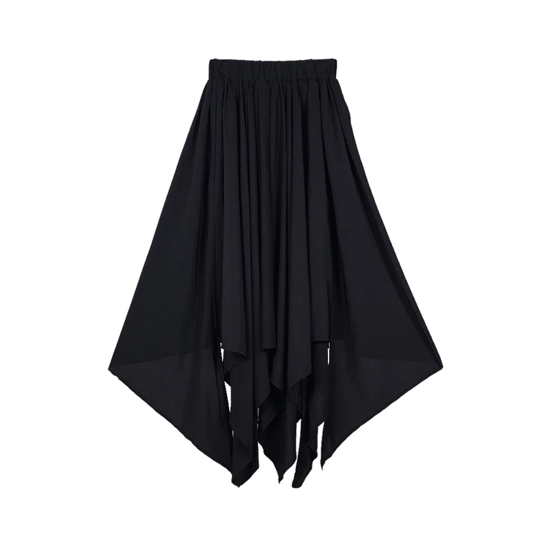 Ранняя Осенняя Асимметричная Подшивка с высокой талией осенняя для студенток