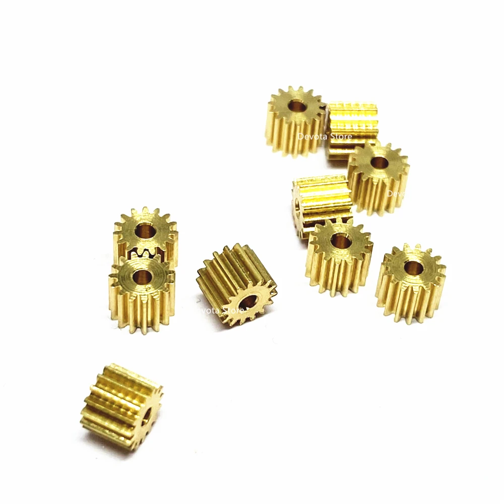 0.3M 15T Small Copper Gear 1.48 1.5mm 1.98 2mm Bore For Toys car RC Aircraft GEAR | Обустройство дома