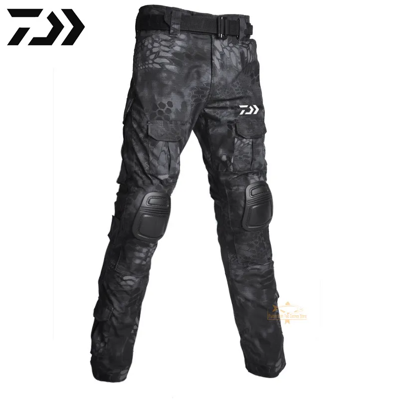 

2022 Daiwa Fishing Pants Tactical Combat Shirt Us Army Clothing Tatico Tops Multicam Camouflage Hunting Fishing Pants Elbow/Knee