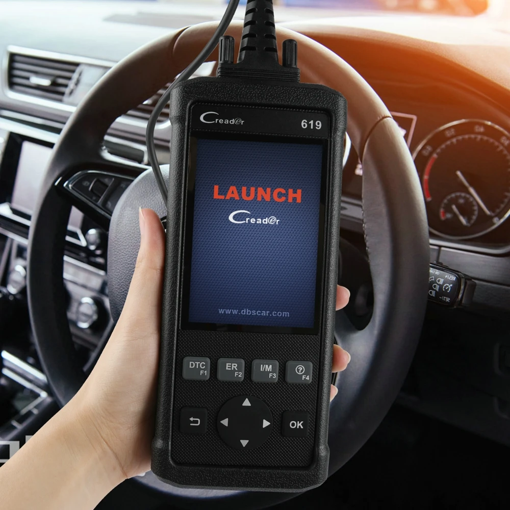 

LAUNCH CR619 OBD 2 Automotive Scanner Professional ABS Airbag SRS Scan Engine Diagnostic Tool Read Clear Error Code Free Update