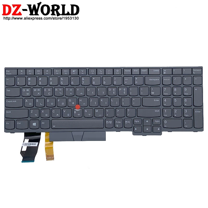 Новая Оригинальная серая Корейская клавиатура с подсветкой для ноутбука Lenovo