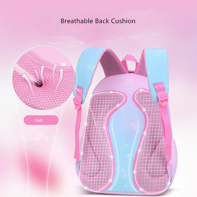 Fengdong elementary school bags for girls cute pink blue book bag student orthopedic backpack waterproof schoolbag dropshipping