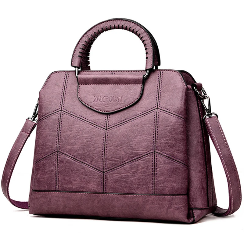 Женские кожаные сумки через плечо в зимнем стиле дизайнерские высокого качества