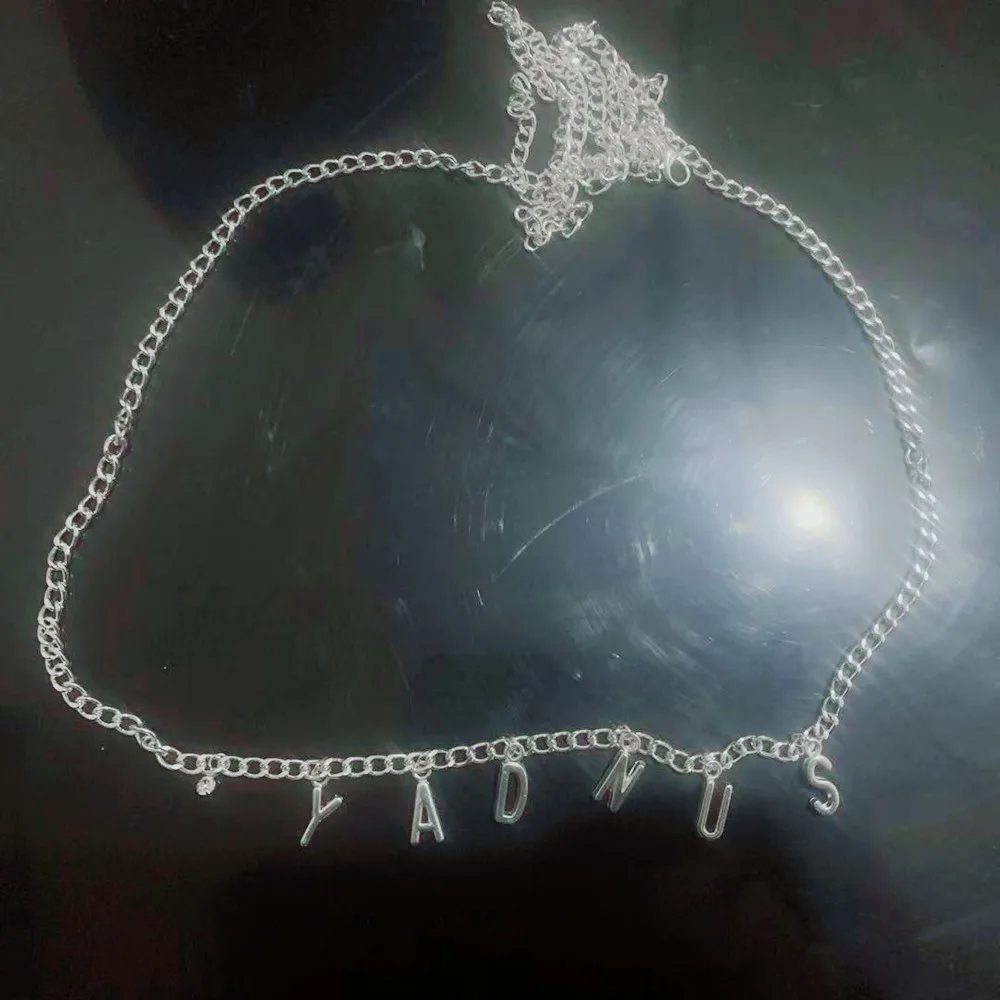 Металлическая цепочка на талию ручной работы подвеска в виде букв украшения для