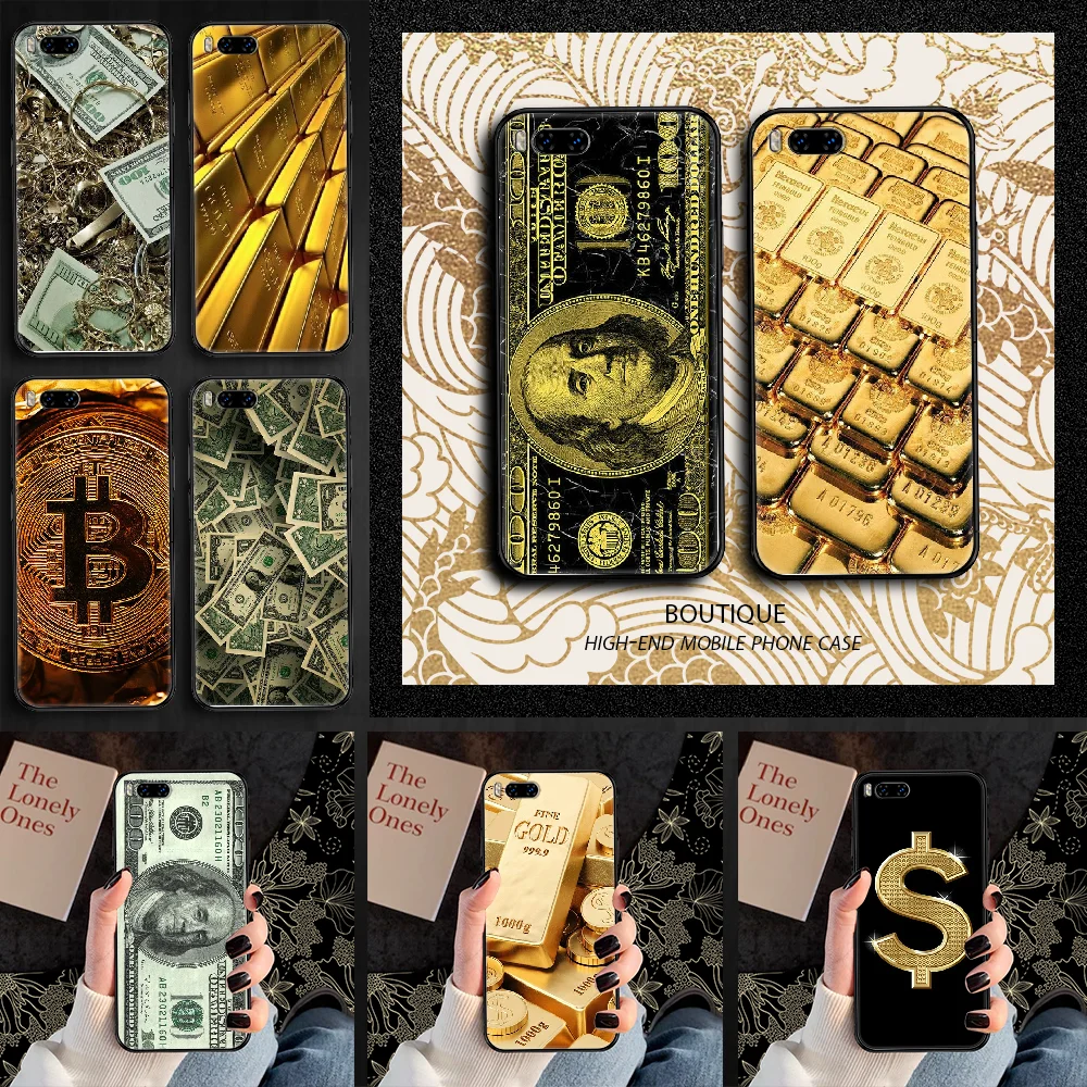 Деньги долларов Золотая монета чехол для телефона Xiaomi Mi Max Note 3 A2 A3 8 9 9T 10 Lite Pro Ultra