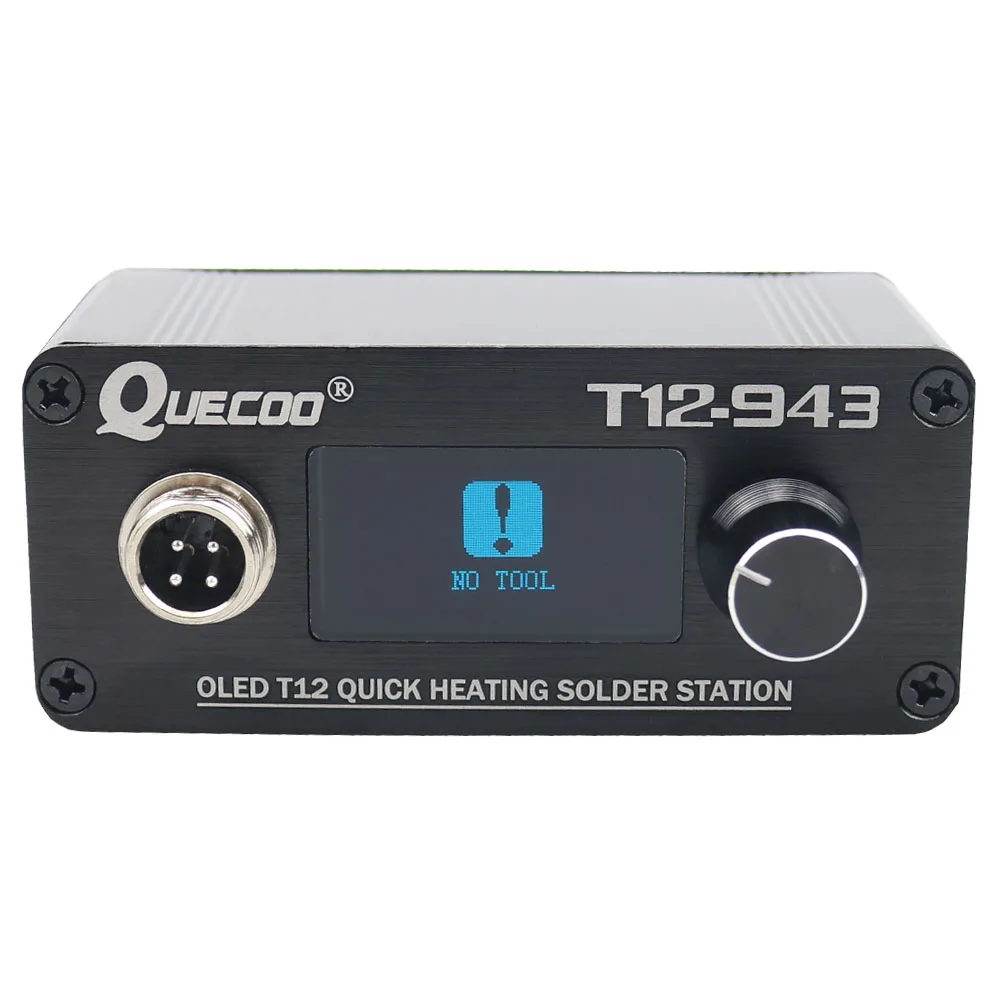 Паяльная станция STM32-OLED T12-943 1,3 дюймов с 907 ручкой и T12-K наконечниками для паяльника Многоязычная без источника питания