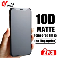 2pcs matte frosted screen protector glass for iphone 11 pro xs max xr x 12 mini tempered glass on the for iphone 12 13 pro max