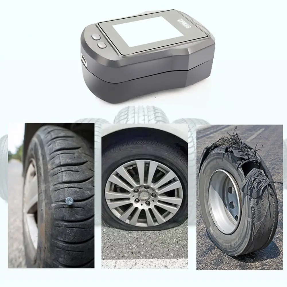 Мотоцикл TPMS Беспроводная система мониторинга температуры в шинах с ЖК-дисплеем 2