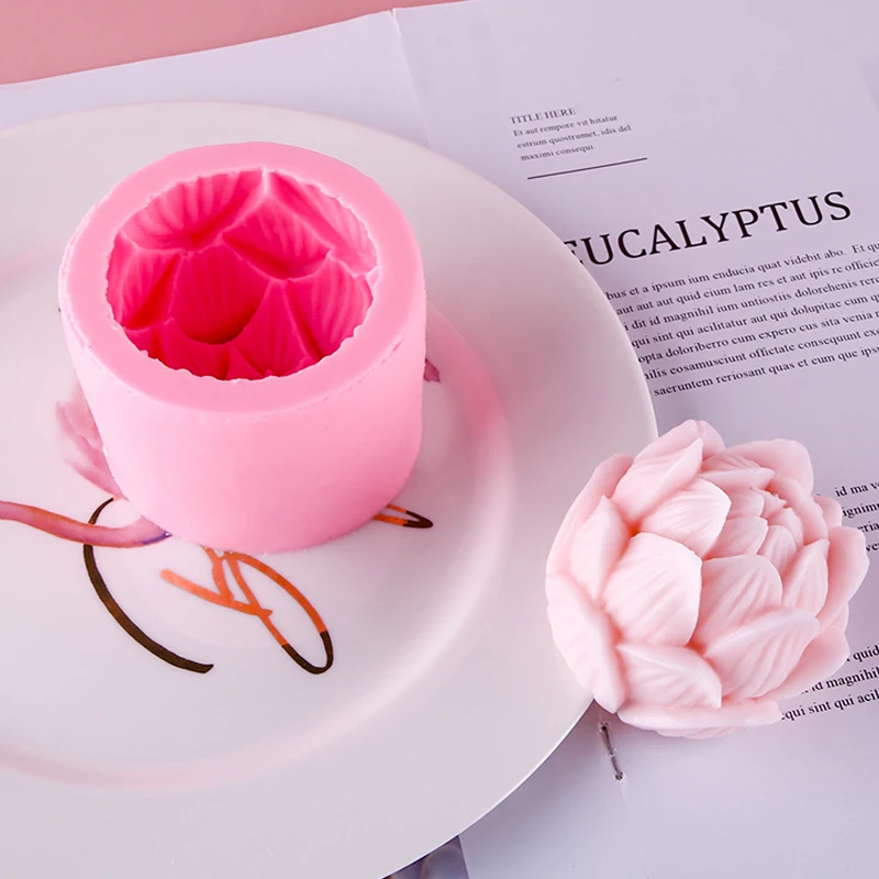 Силиконовые формы новый лотоса моделирование мыло ручной работы Ароматические