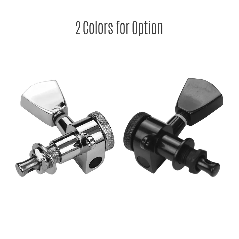 6 stück 3l3r gitarre string tuning pegs locking tuner mechaniken knöpfe für akustische elektrische gitarren ersatz zubehör free gl